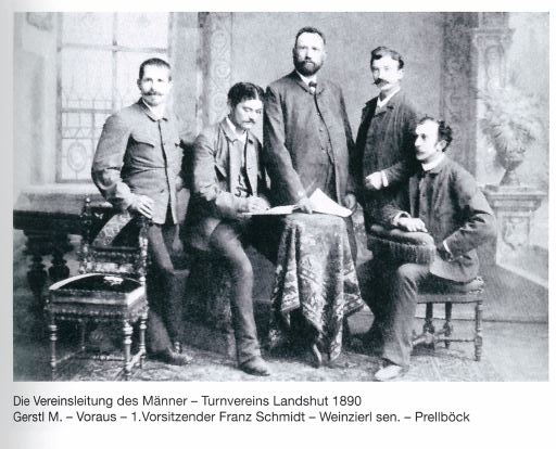 Vorstand Turnverein Landshut mit Namen