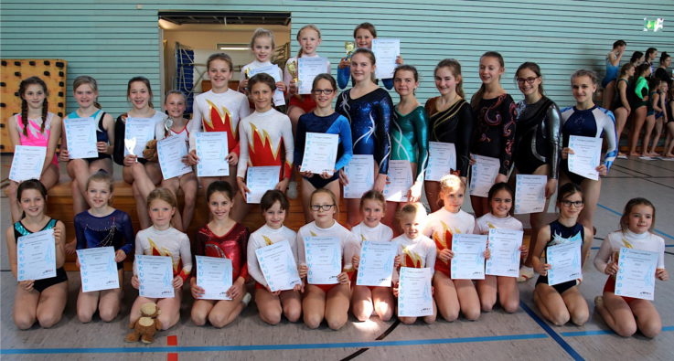 Gau-Einzelmeisterschaften Gerätturnen weibl. in Abensberg 30. April 2017