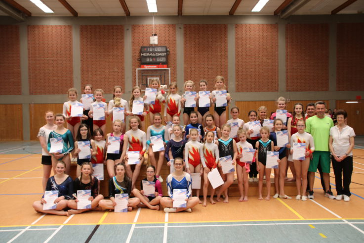 Gerätturnen Gau-Einzelmeisterschaft der Mädchen  in Vilsbiburg am 22. April 2018