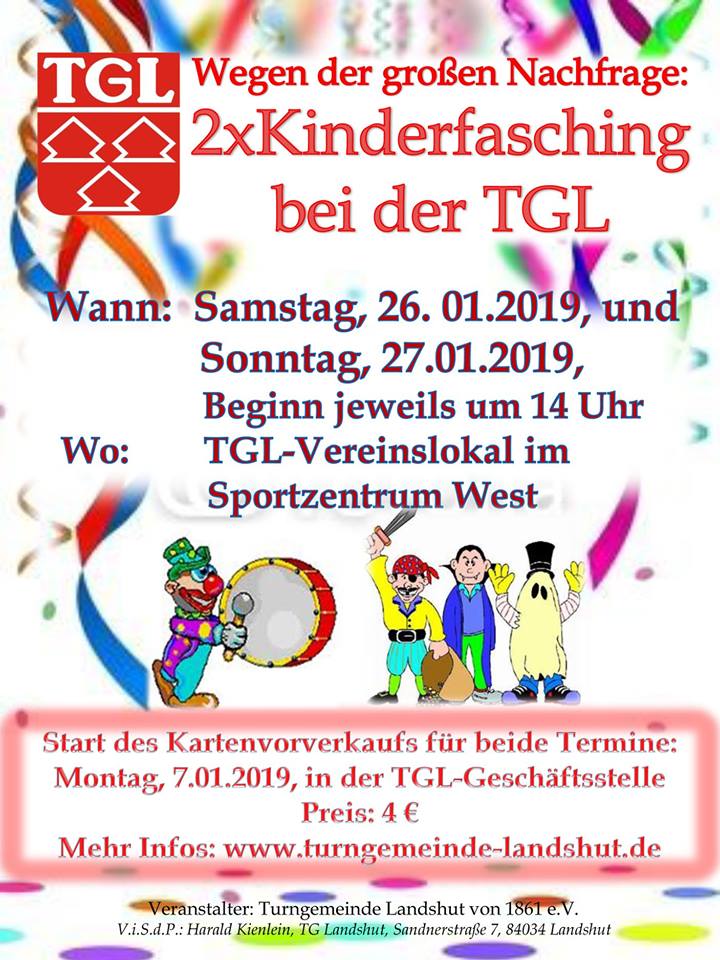 TGL-Kinderfasching: ein voller Erfolg