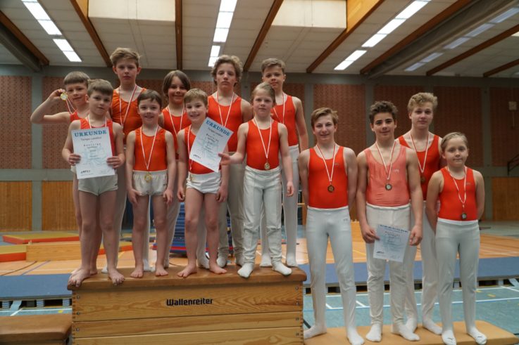 Gerätturnen Gauliga Mannschaft männlich am 30. März 2019