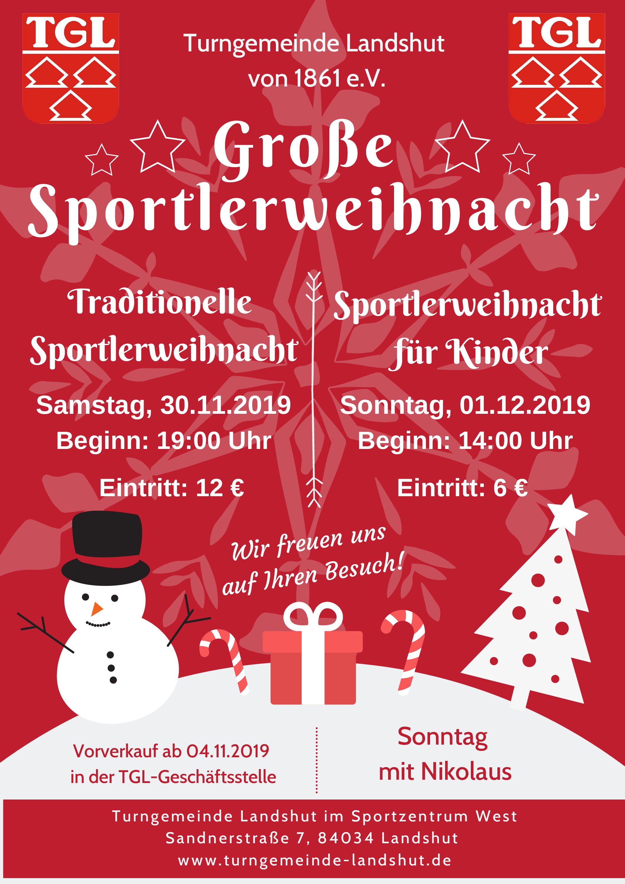 TGL-Weihnachtsfeiern: „Der Traum des Sportlers“ – Karten ab 4. November