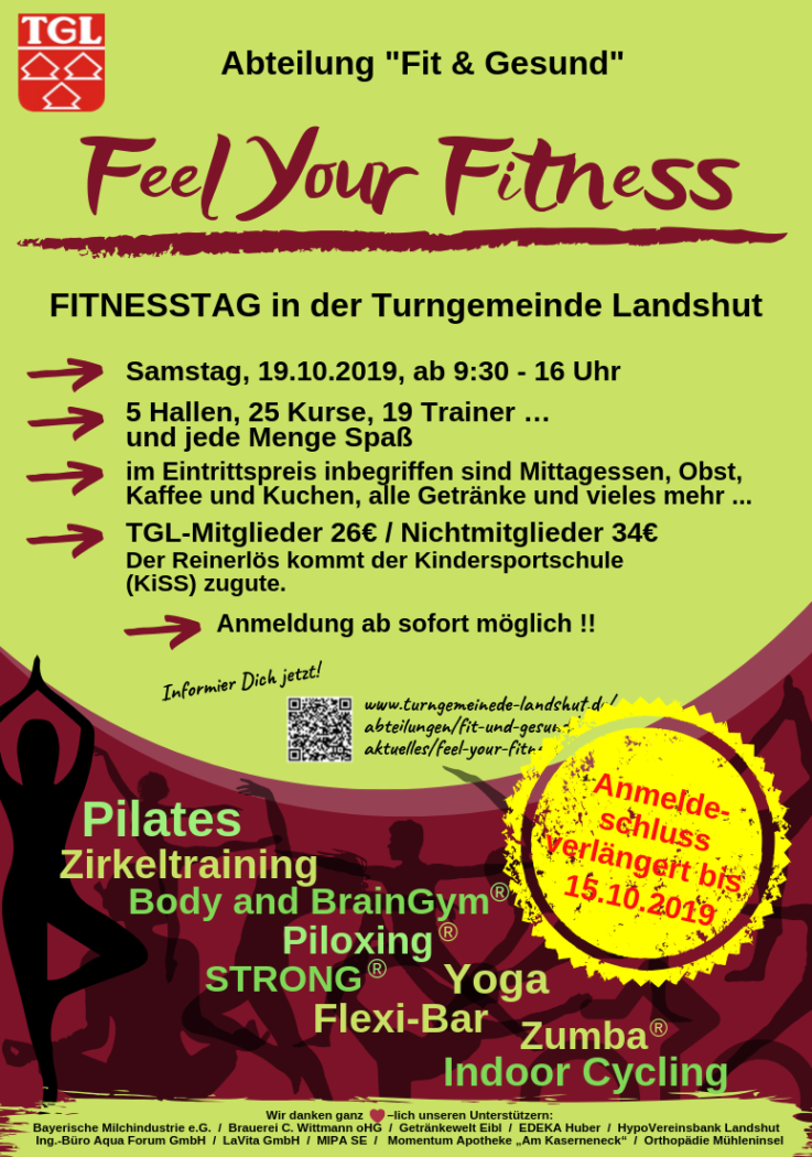 „Feel your Fitness“: Jetzt zu TGL-Fitnesstag anmelden