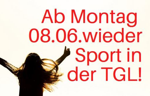 Sporttreiben bei der Turngemeinde: Das müssen unsere Mitglieder jetzt wissen