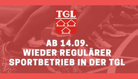 Ab Montag, 14. September, neuer Hallenplan – Betrieb der Gerätturnhalle in Vorbereitung