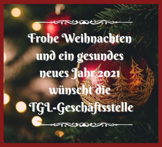 Öffnungszeiten der TGL-Geschäftsstelle über die Feiertage