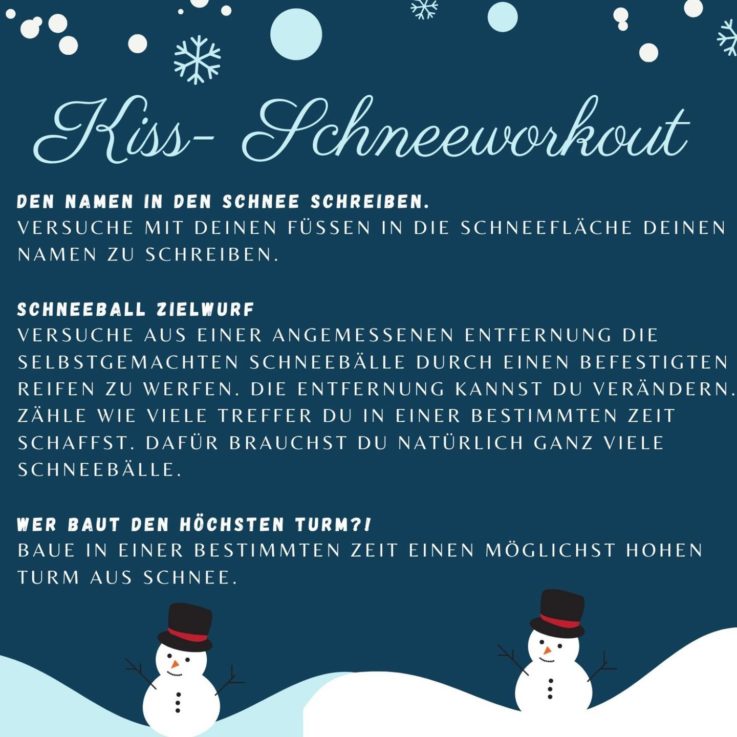 Kiss: Schnee-Workout