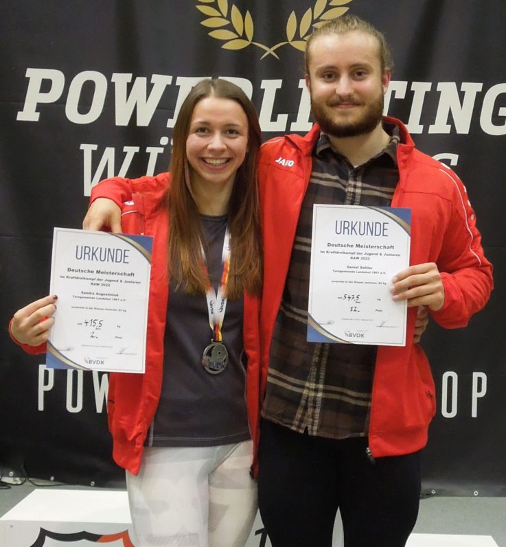 Deutsche Vizemeisterschaft für TGL-Powerlifterin Sandra Augustiniok