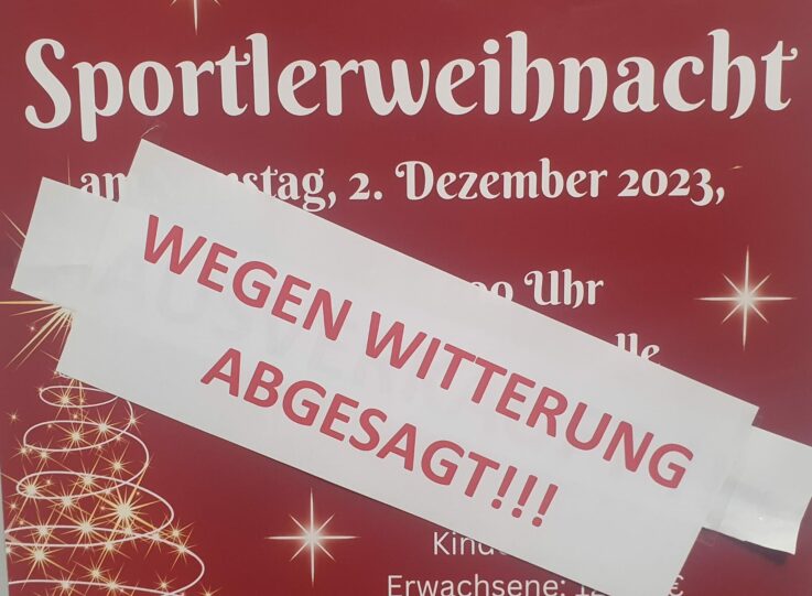 ABSAGE wegen Witterung: KEINE Sportlerweihnacht 2023 bei der Turngemeinde