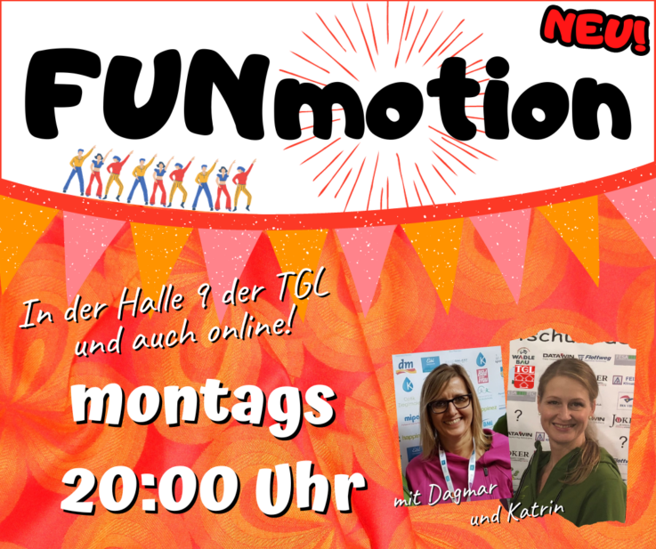 FUNmotion: Neues Stundenangebot ab Montag, 15. Januar, in der Halle 9