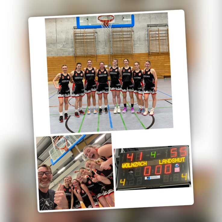 Damen verteidigen mit einem 55:41 Auswärtssieg in Wolnzach den 2. Tabellenplatz