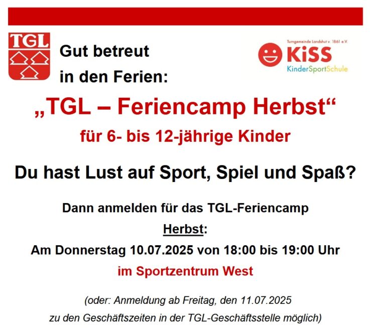 TGL-Feriencamp Herbst 2025